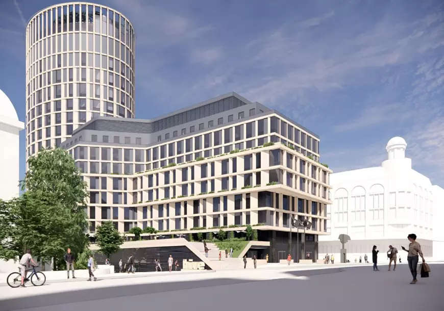 Sediul BCR din Calea Victoriei, fost Bancorex, nu a putut fi demolat nici după o lună. Clădirea a fost construită în anii ’90