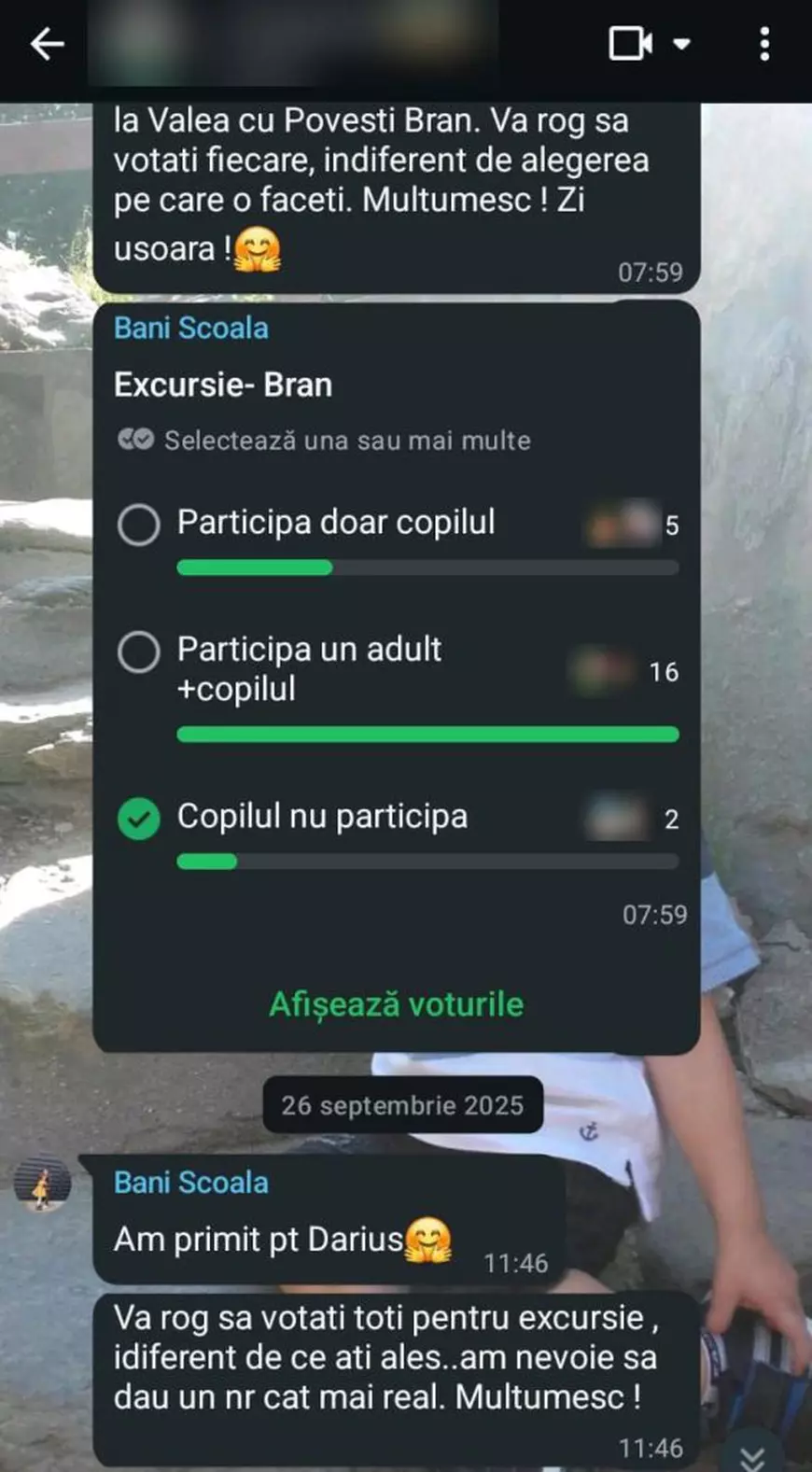 Crăciun cu scandal pe WhatsApp între părinți la o școală din Ciorogârla: „Suntem obligați să dăm sute de lei pentru cadourile doamnelor, să mobilăm și să utilăm clasele"