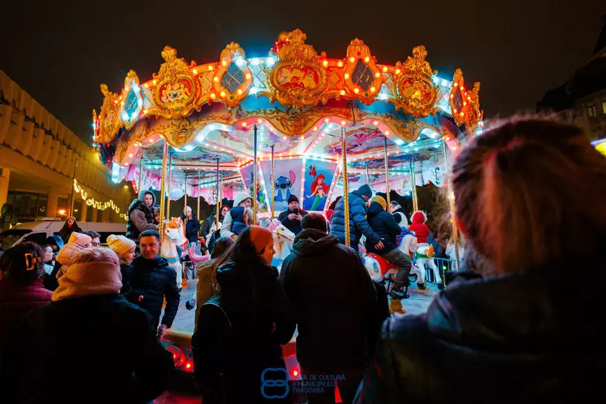 Târgul de Crăciun de la Timișoara este deschis până pe 7 ianuarie. Foto: Târgul Timișoara