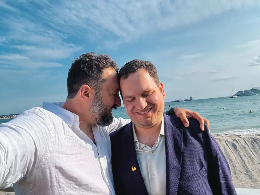 Andu Radu și regizorul Hasan Hadi