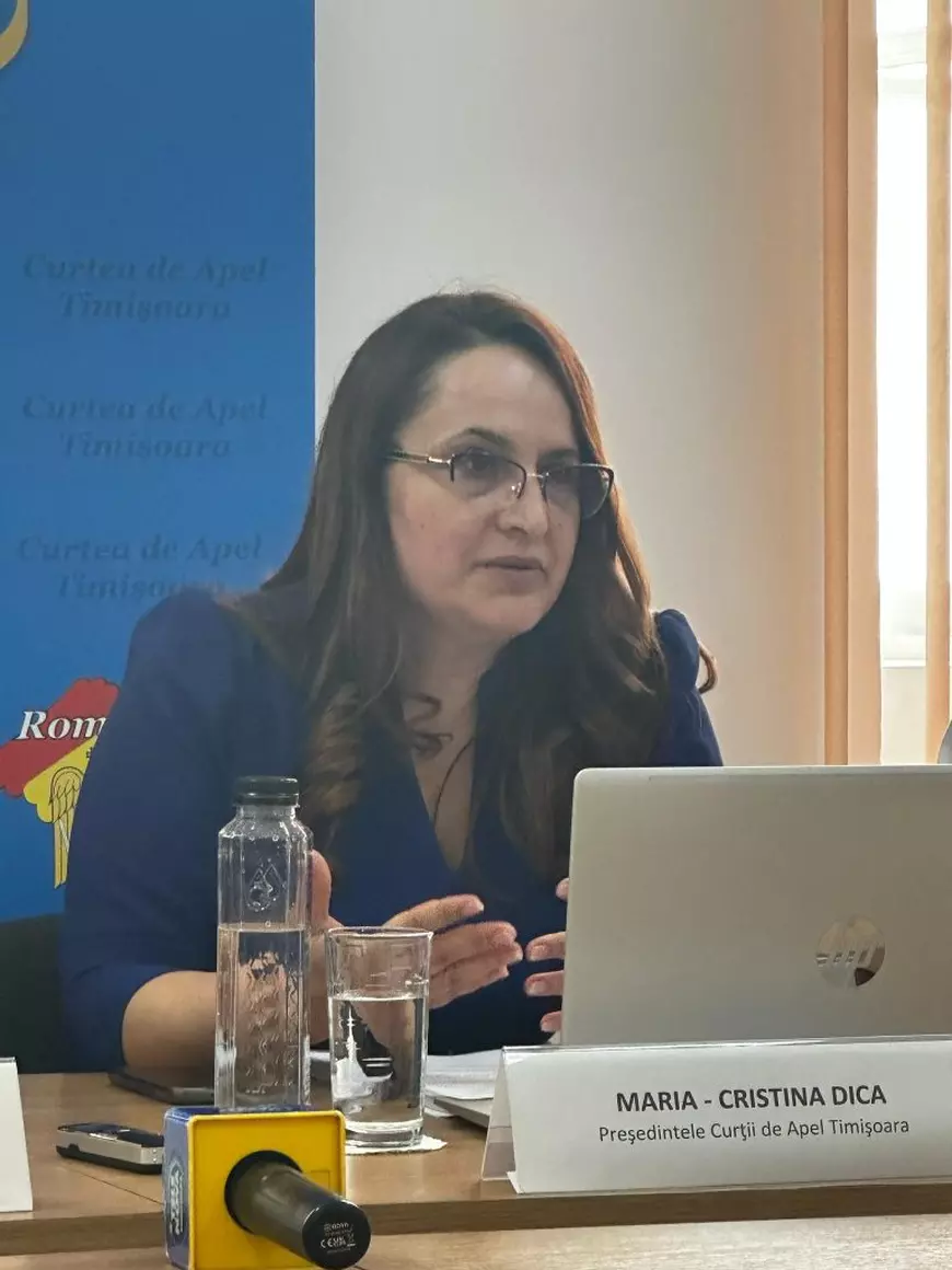 Maria Cristina Dica, președinta Curții de Apel Timișoara. Foto Curtea de Apel Timisoara-Pagina oficială Facebook