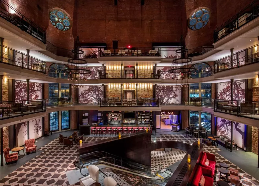 Lobby-ul Hotelului Liberty din Boston, SUA