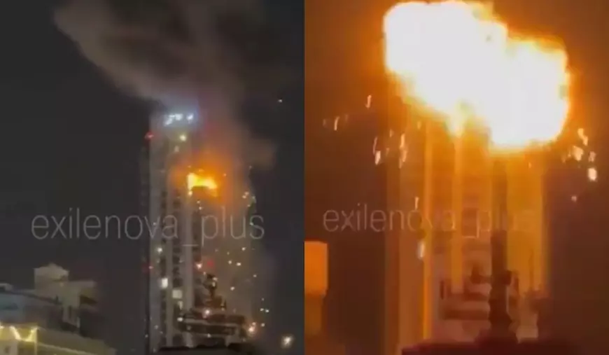 O dronă iraniană a intrat într-un bloc turn din Bahrain.