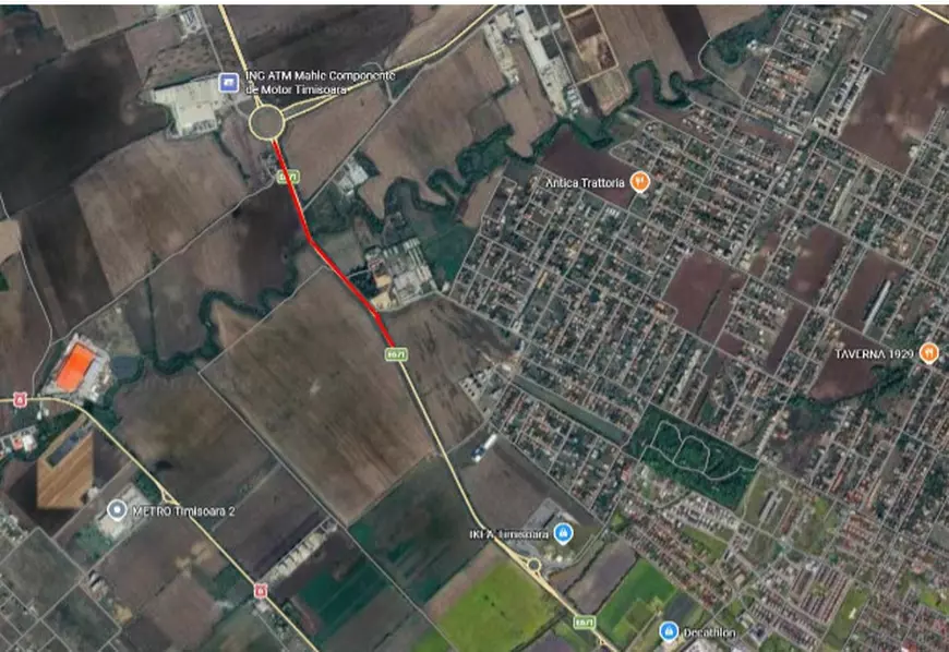 bărbatul mergea dinspre DN 69 (drumul Arad-Timișoara) spre locuința lui din Timișoara.