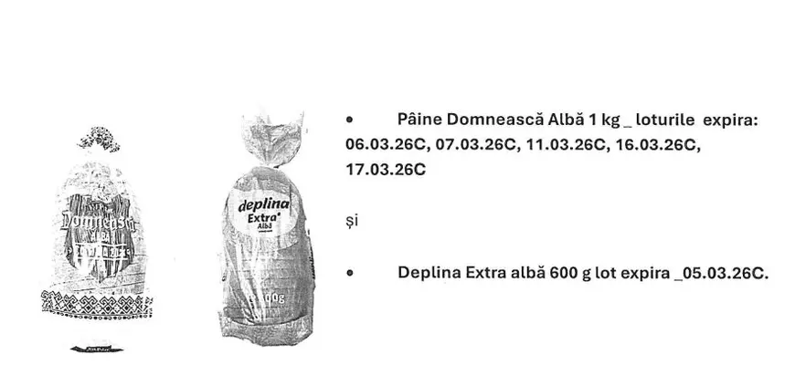 Două tipuri de pâine Vel Pitar retrase din magazine după ce ANSVSA a găsit în ele bucăți de plastic