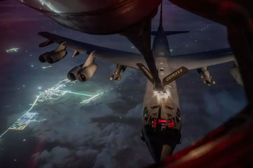 Bombardiere B-52H în timpul operațiunii Epic Fury.