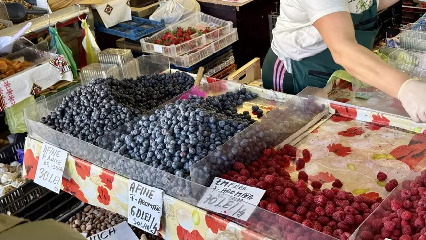 Am fost în piață să vedem cât costă kilogram de căpșuni. Foto: Libertatea