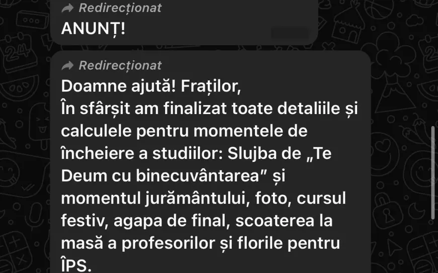 Cadou obligatoriu pentru ÎPS Teodosie: 200 de lei de student, la festivitatea de absolvire. Organizator: „Cei care nu pot participa au obligația morală de a achita 550 de lei”