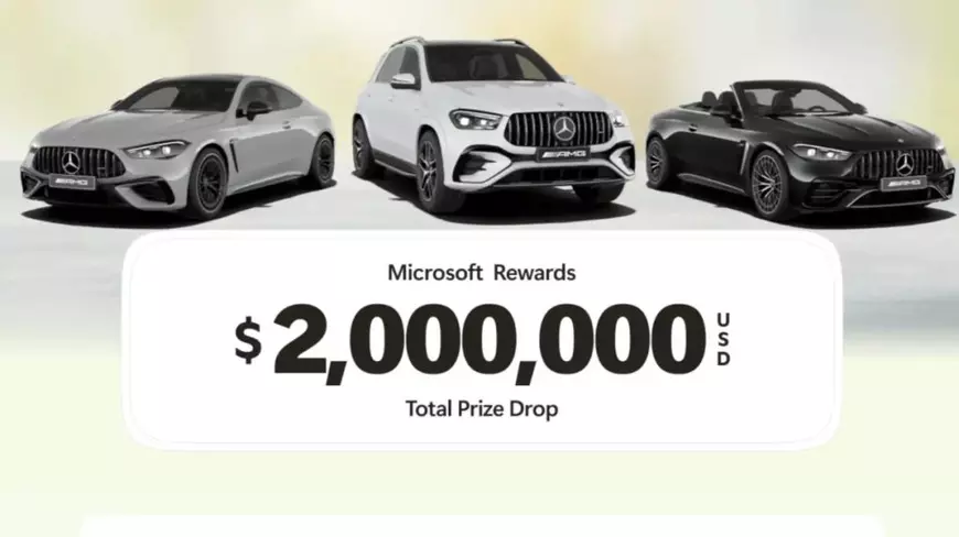 Valorea premiilor oferite de Microsoft este de 2 milioane de dolari, inclusiv trei mașini Mercedes. 