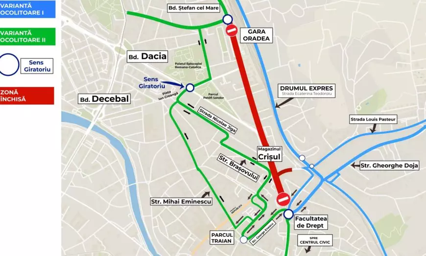 Șantierul de 1,5 km din centrul orașului îi sperie pe antreprenorii din Oradea: „Pentru noi înseamnă faliment”