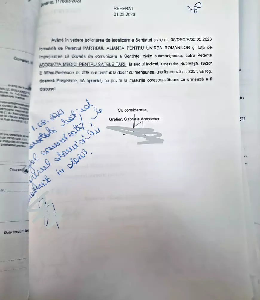 Dosarul mitei electorale la AUR, deschis în 2023, e tot la Parchet. ONG-ul „medical” asociat cu partidul are sediul într-un fost restaurant, laolaltă cu firmele unui consilier local de la sectorul 3