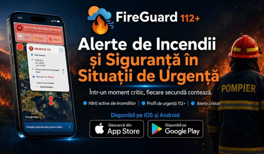 FireGuard 112+ este o aplicație care ajută oamenii să se ferească de incendii.