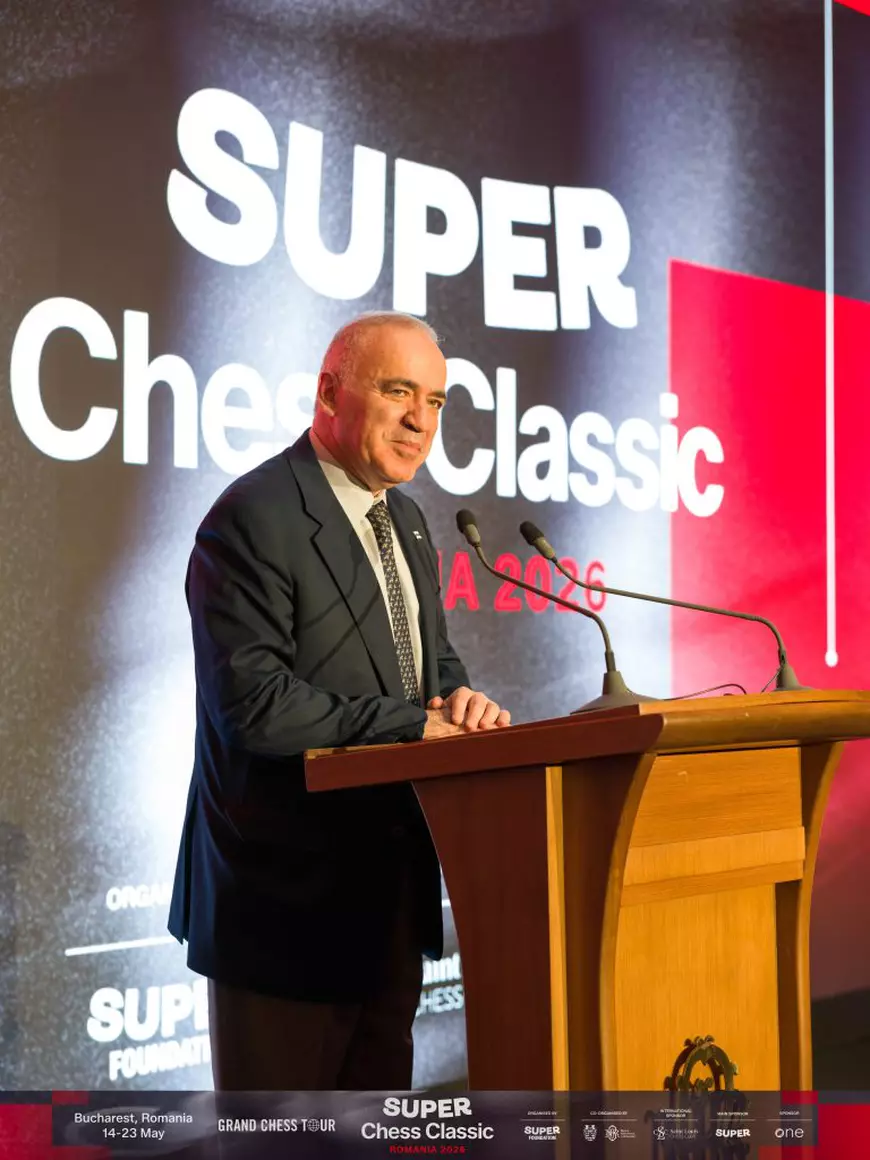 Garry Kasparov și Mugur Isărescu au dat startul Super Chess Classic România 2026