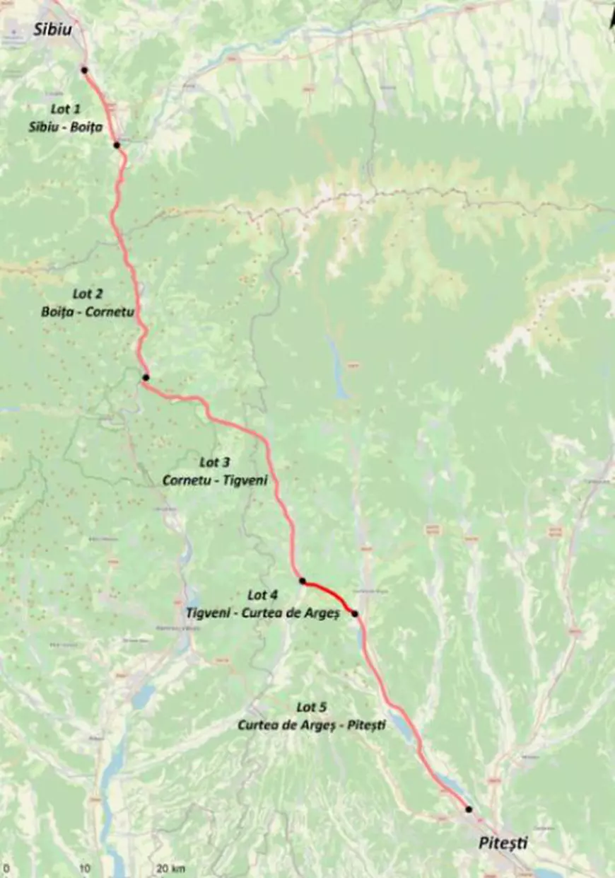 Începe construcția pe secțiunea montană de pe Valea Oltului. Turcii de la Mapa-Cengiz vor lucra la tunelul Balota și încă 15 viaducte din Autostrada Sibiu - Pitești