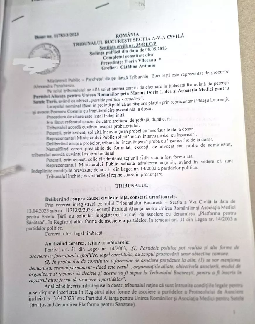 Dosarul mitei electorale la AUR, deschis în 2023, e tot la Parchet. ONG-ul „medical” asociat cu partidul are sediul într-un fost restaurant, laolaltă cu firmele unui consilier local de la sectorul 3