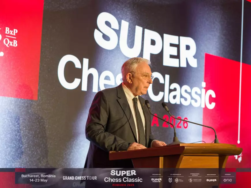 Garry Kasparov și Mugur Isărescu au dat startul Super Chess Classic România 2026