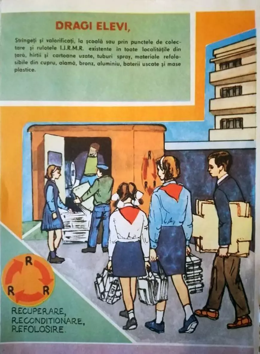 Reciclarea în România lui Ceaușescu. Cei trei „R” ai propagandei socialiste: recuperare, recondiționare, refolosire - obsesia economiei centralizate. Normele impuse unităților de miliție
