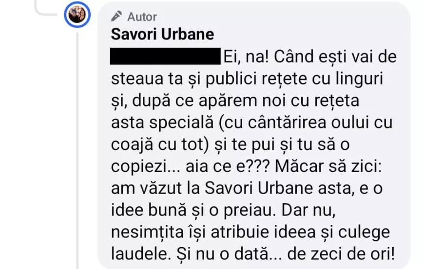 Cele mai pufoase găluște cu griș, în centrul unei controverse pentru drepturi de autor: „Nesimțita își atribuie ideea”