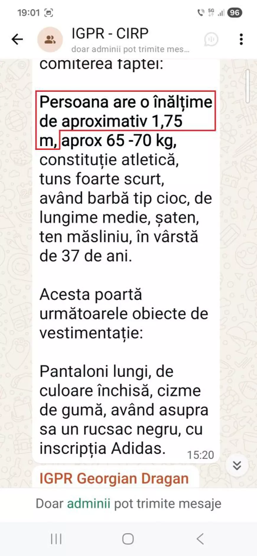 Poliţia Română l-a căutat pe Gânj mai tânăr, mai târziu şi cu 10 cm mai înalt. Ministerul de Interne evită să spună dacă recompensa de 5.000 de euro mai e valabilă