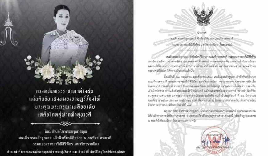 Prințesa Bajrakitiyabha a Thailandei a murit. Jurista cu studii la Cornell avea 47 de ani și era văzută ca posibilă moștenitoare a tronului