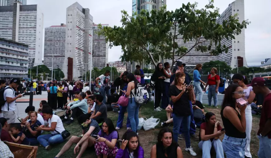 Locuitorii din Venezuela au ieșit pe străzile din oraș imediat după cutremur