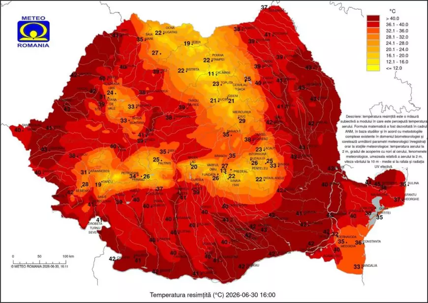 Zi de foc în România, sub Codul Roșu de caniculă: temperaturi de peste 42 de grade, resimțite la București și în alte orașe din țară