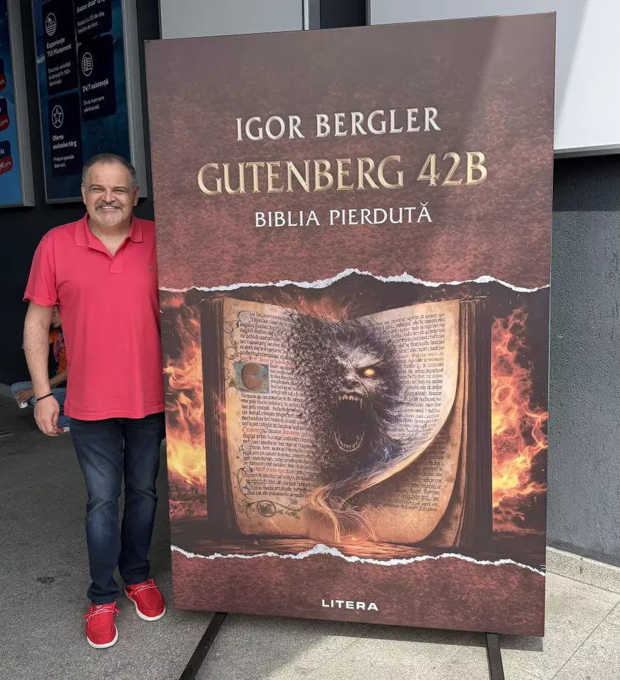 Igor Bergler, în tricou roșu, Gutenberg 42B