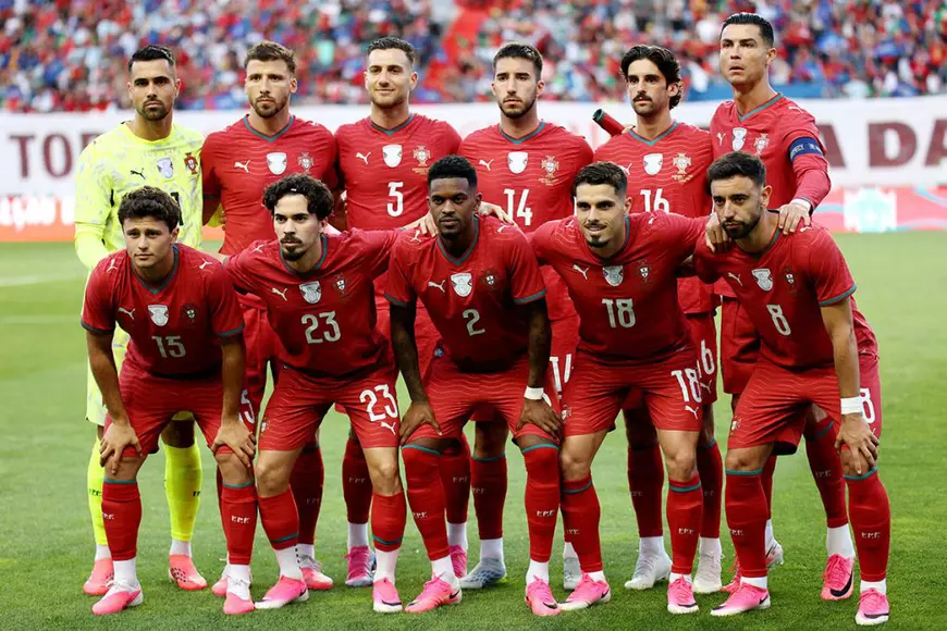 Echipa de start a Portugaliei.