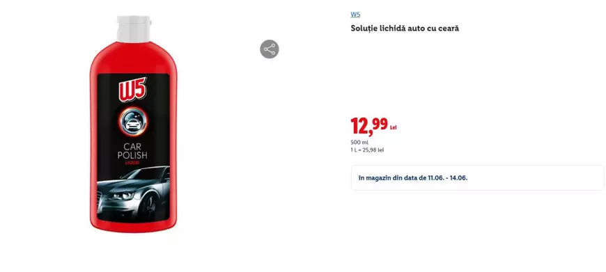 Lidl vinde cu 12,99 lei un articol obligatoriu pentru toți șoferii care-și iubesc mașinile. Va fi disponibil din 11 iunie