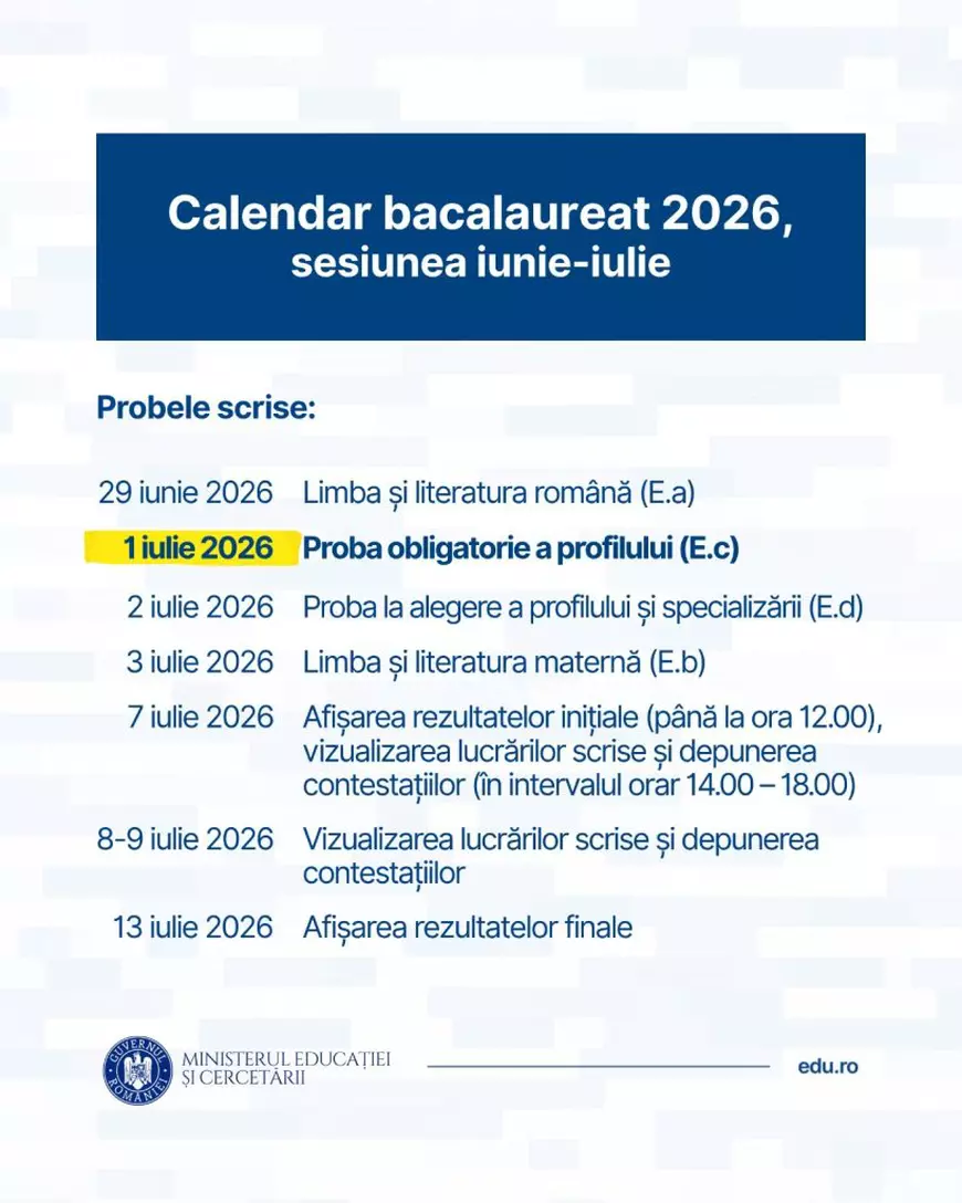 Baremul de corectare la BAC Română 2026