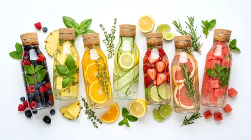 Rețete de apă infuzată cu fructe, legume și plante aromatice - Foto Shutterstock