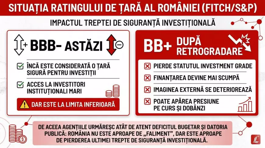 Ce este ratingul de țară și ce înseamnă pentru România o retrogradare la junk