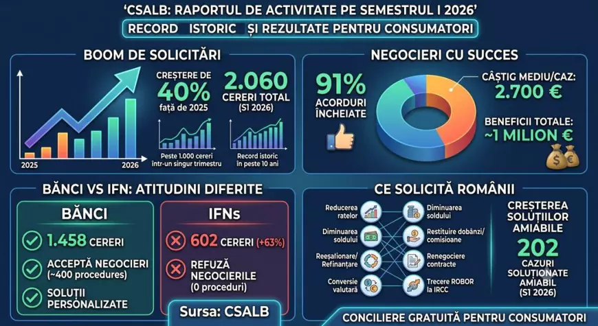 Mii de români se luptă să-și reducă ratele la bănci. Este record de cereri de renegociere, IFN-urile nu au acceptat nicio solicitare din peste 600
