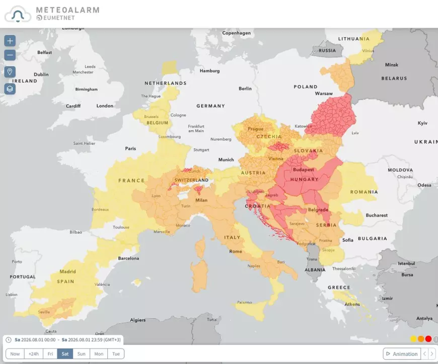 Europa, lovită de un val de căldură extremă după un blocaj Omega. Modelele meteo indică temperaturi record în august 2026