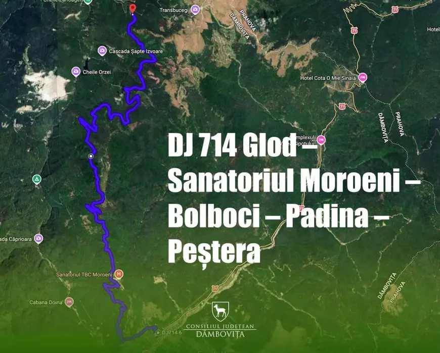 390 de milioane de lei va costa modernizarea drumului DJ 714, de nici 20 de kilometri, care duce spre stațiunea Peștera