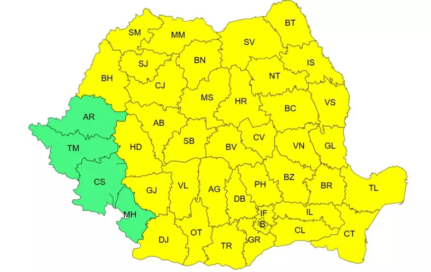 ANM anunță furtuni puternice în București. Vremea se schimbă brusc în Capitală de miercuri după-amiază