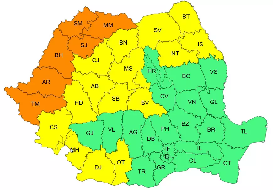 Temperaturi extreme în 22 de județe, sâmbătă și duminică. ANM a extins și prelungit avertizările cod galben și cod portocaliu de caniculă