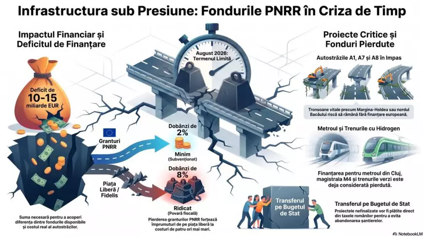 Care sunt autostrăzile și căile ferate PNRR definitiv pierdute, pentru care românii vor plăti miliarde din taxe