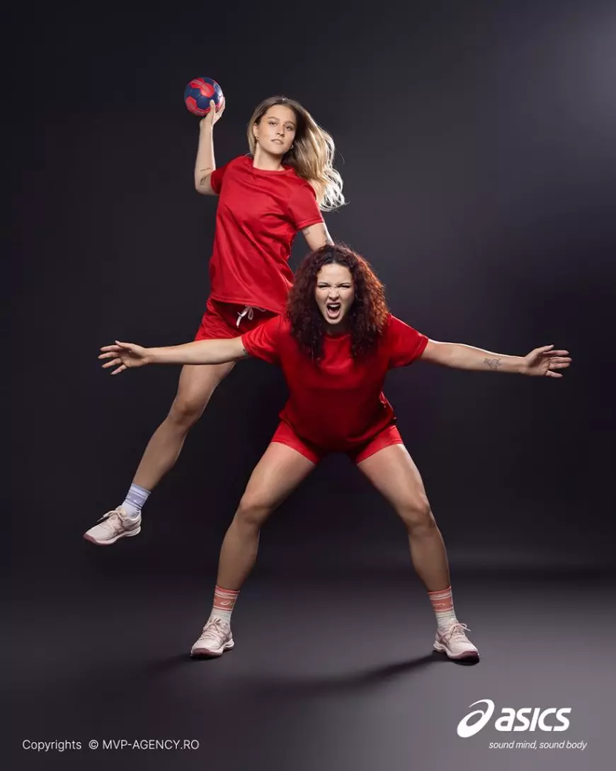 Handbalistele Ștefania Stoica și Alicia Gogîrlă devin ambasadoare ASICS în România