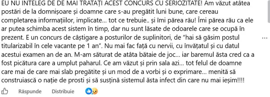 Titularizare 2026, greșeală în baremul la română pentru educatori. Profesorii acuză că subiectele au fost generate cu ChatGPT. Petruț Rizea: „Mulți oameni ar putea rămâne fără catedră”