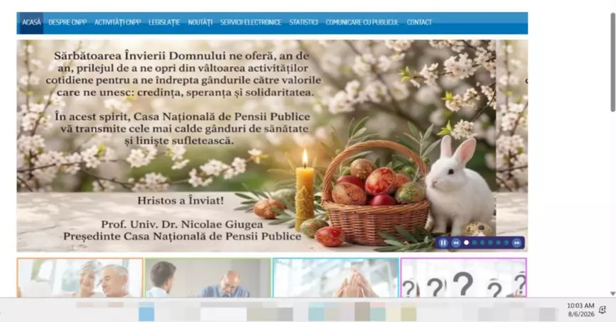 Urare Paste Fericit pe site-ul CNPP, în august