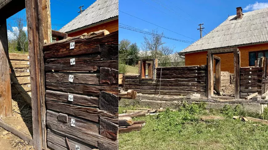 Casa veche de 100 de ani din Maramures, de vânzare, demontata si numerotata