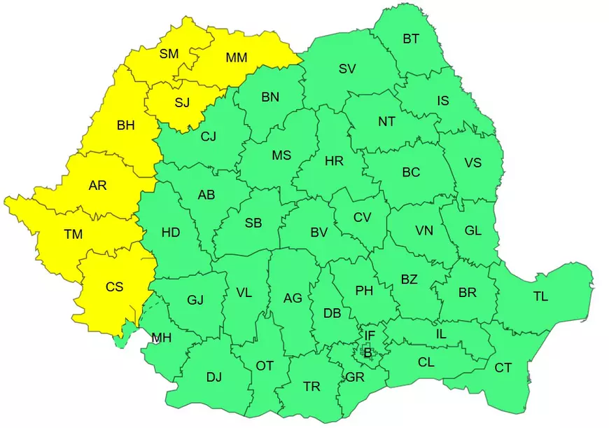 ANM a emis avertizări cod galben și portocaliu de căldură extremă: în 7 județe temperaturile se vor apropia de 40 de grade Celsius la umbră