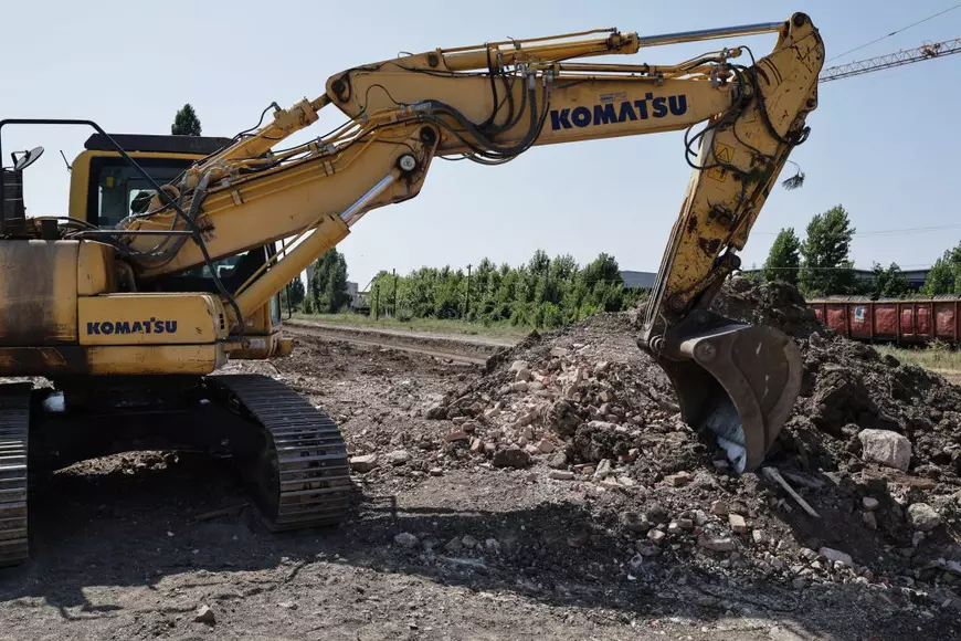 Gara Progresul a fost demolată. În viitor aici o să fie un nod intermodal cu trenuri și metrou, plus parcare. Foto: Vlad Chirea (Libertatea)