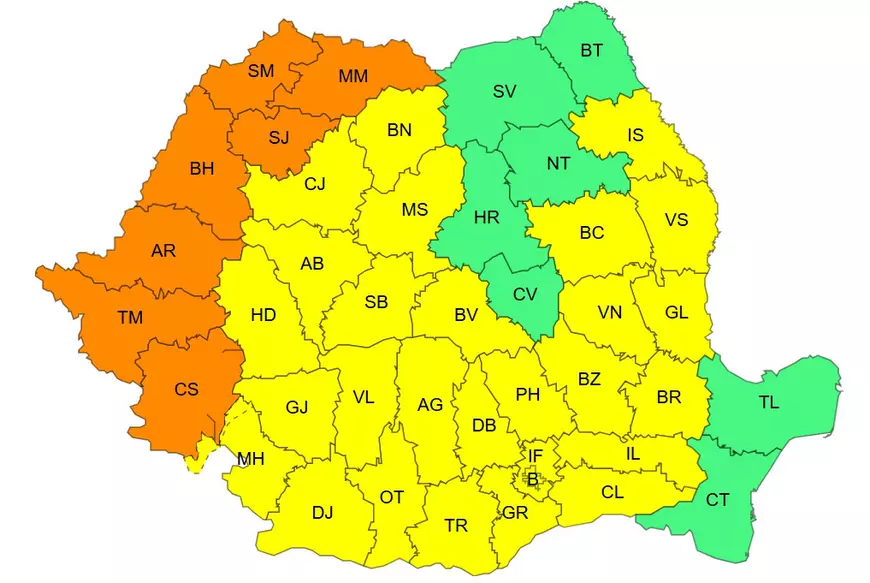 ANM a emis avertizări cod galben și portocaliu de căldură extremă: în 7 județe temperaturile se vor apropia de 40 de grade Celsius la umbră
