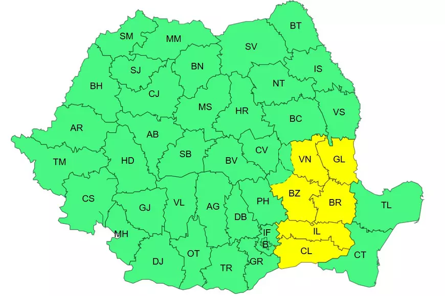 ANM a emis noi avertizări meteo cod galben și portocaliu: 7 județe sunt azi sub alertă de căldură extremă, de mâine revin ploile