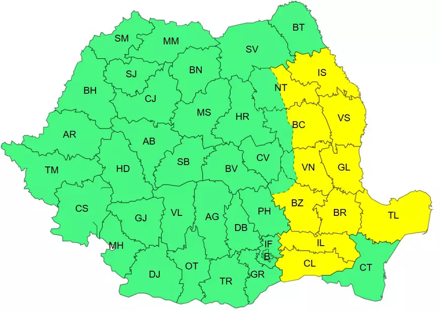 ANM a emis pentru sâmbătă noi avertizări de fenomene meteo extreme: furtuni puternice, dar și caniculă în următoarele ore