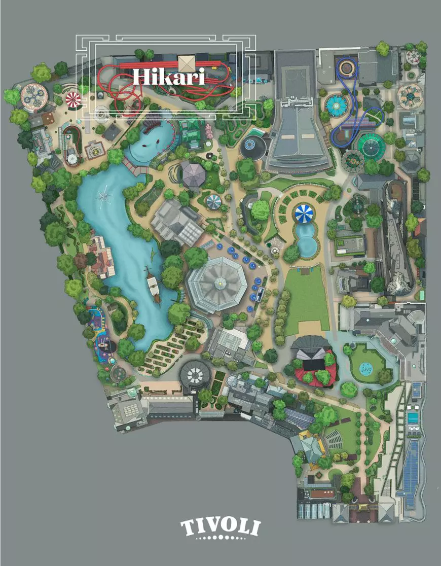 Harta parc Tivoli