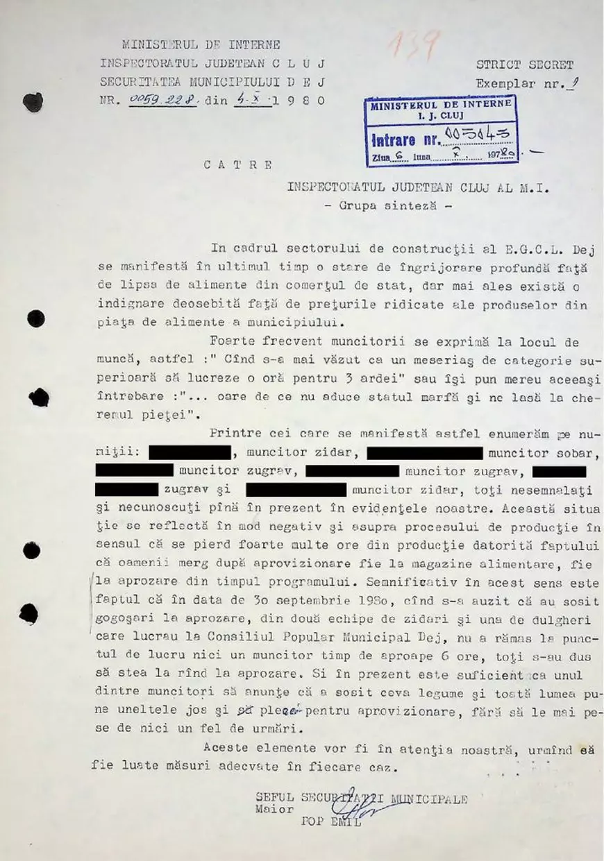 Viața românilor în „raiul comunist”, documentată de Securitate: „Măcelăriile și prăvăliile goale, dar chiriile se măresc” 