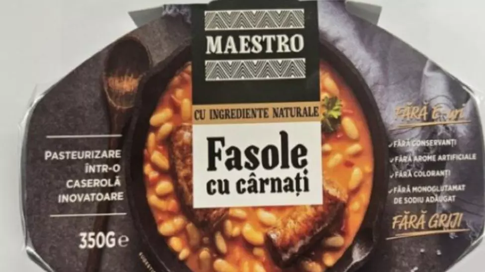 ANSVSA avertizează: Fasole cu cârnați retrasă din 100+ supermarketuri